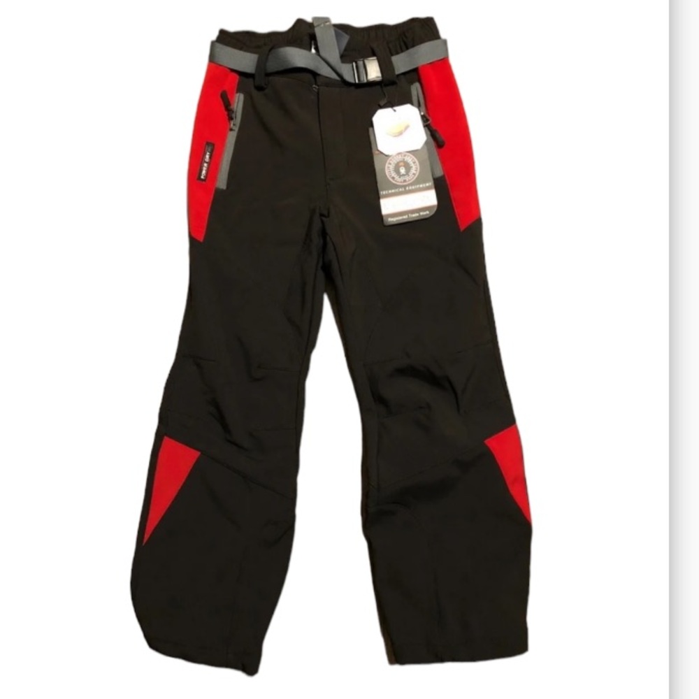Little Donkey Andy Girls' Winter Pants, Water Repellant Black